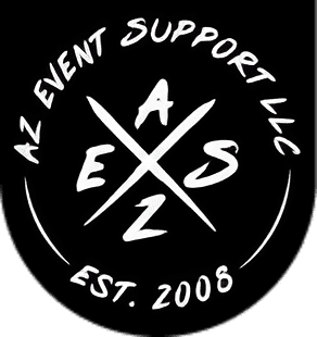 Here's an alt tag for the image: AZ Event Support LLC logo, est. 2008